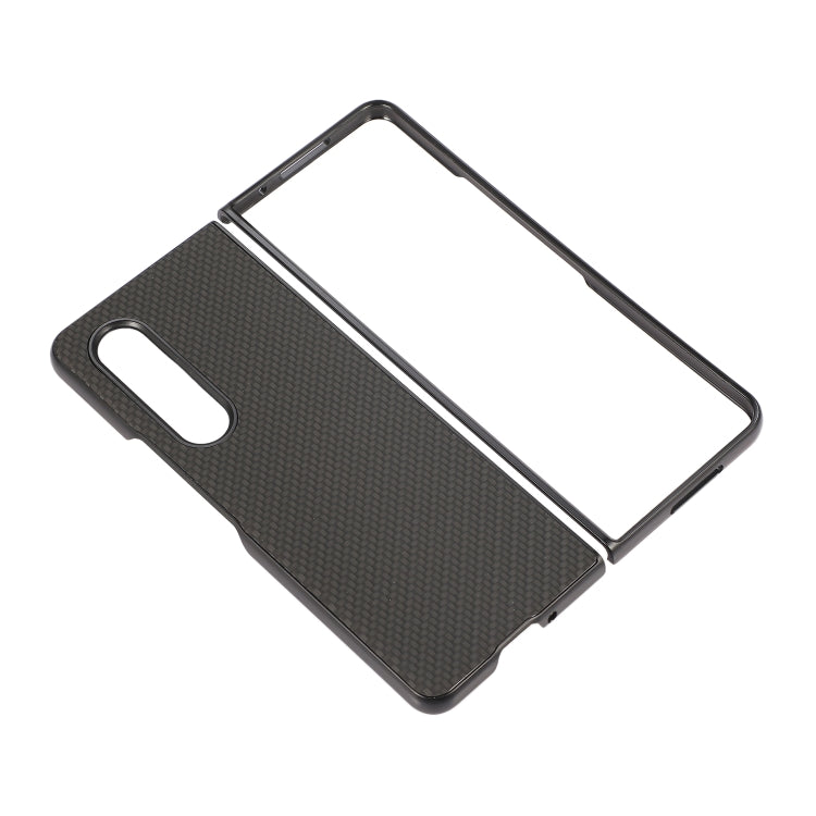 For Samsung Galaxy Z Fold3 5G Carbon Fiber Texture Shockproof Protective Case