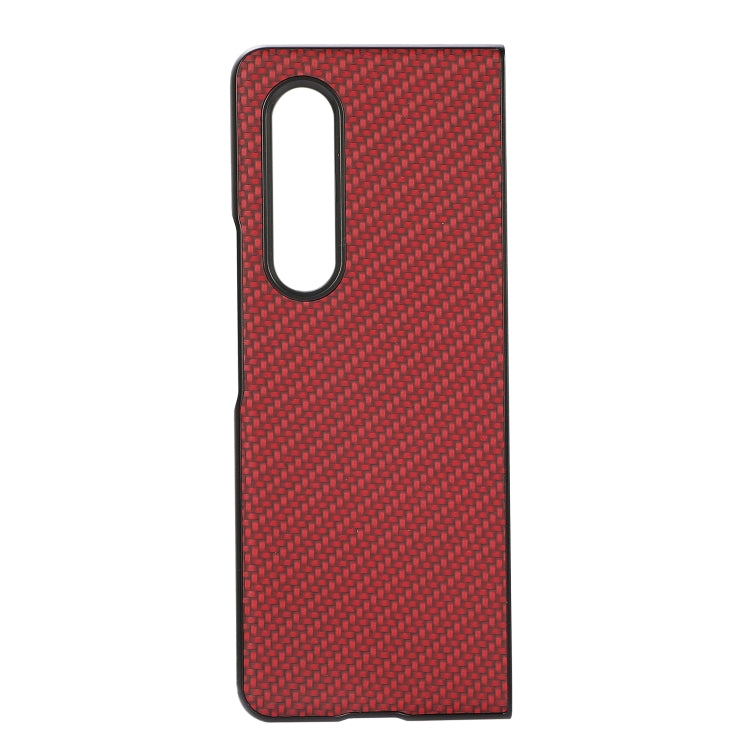 For Samsung Galaxy Z Fold3 5G Carbon Fiber Texture Shockproof Protective Case
