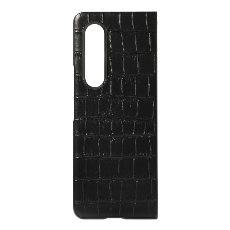 For Samsung Galaxy Z Fold3 5G Crocodile Texture PU Shockproof Protective Case