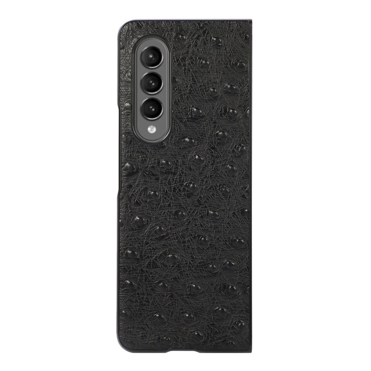 For Samsung Galaxy Z Fold3 5G Ostrich Skin Texture Shockproof Protective Leather Case