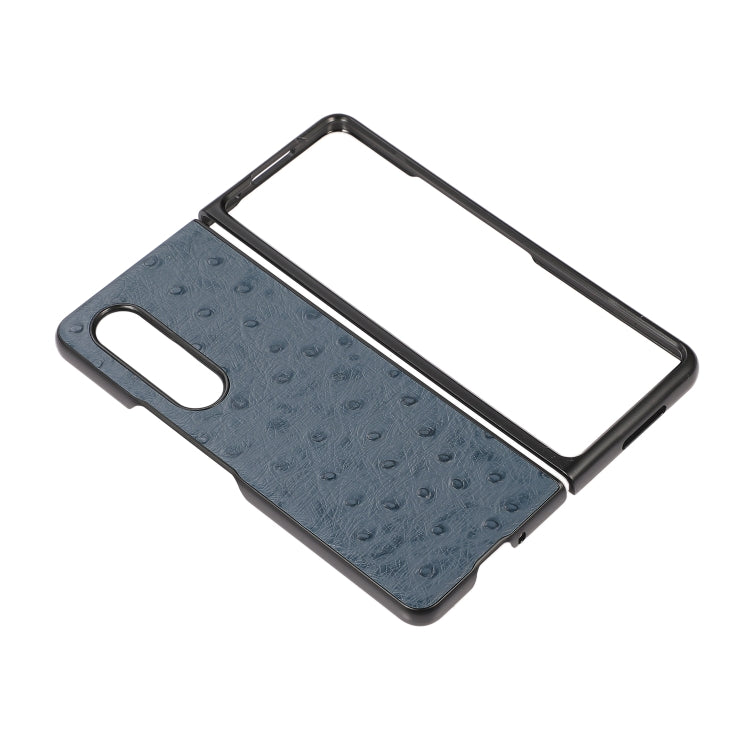 For Samsung Galaxy Z Fold3 5G Ostrich Skin Texture Shockproof Protective Leather Case