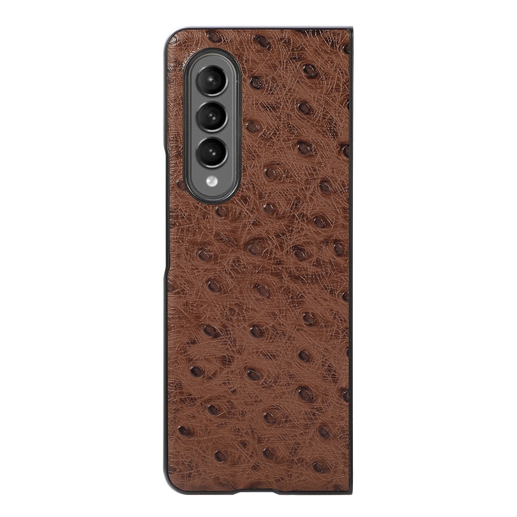 For Samsung Galaxy Z Fold3 5G Ostrich Skin Texture Shockproof Protective Leather Case