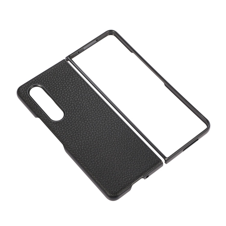 For Samsung Galaxy Z Fold3 5G Litchi Texture Shockproof Protective Leather Case