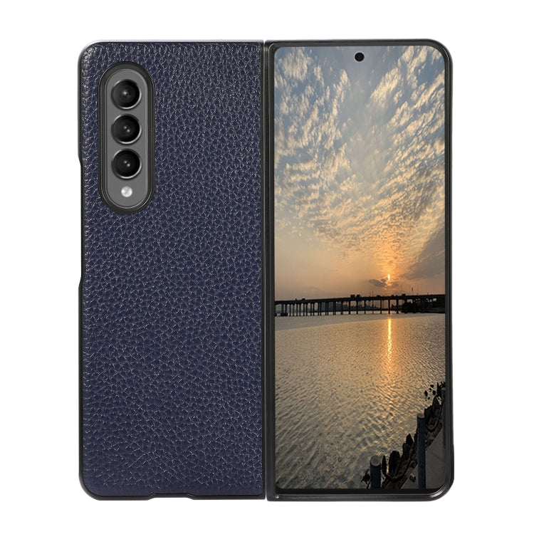 For Samsung Galaxy Z Fold3 5G Litchi Texture Shockproof Protective Leather Case