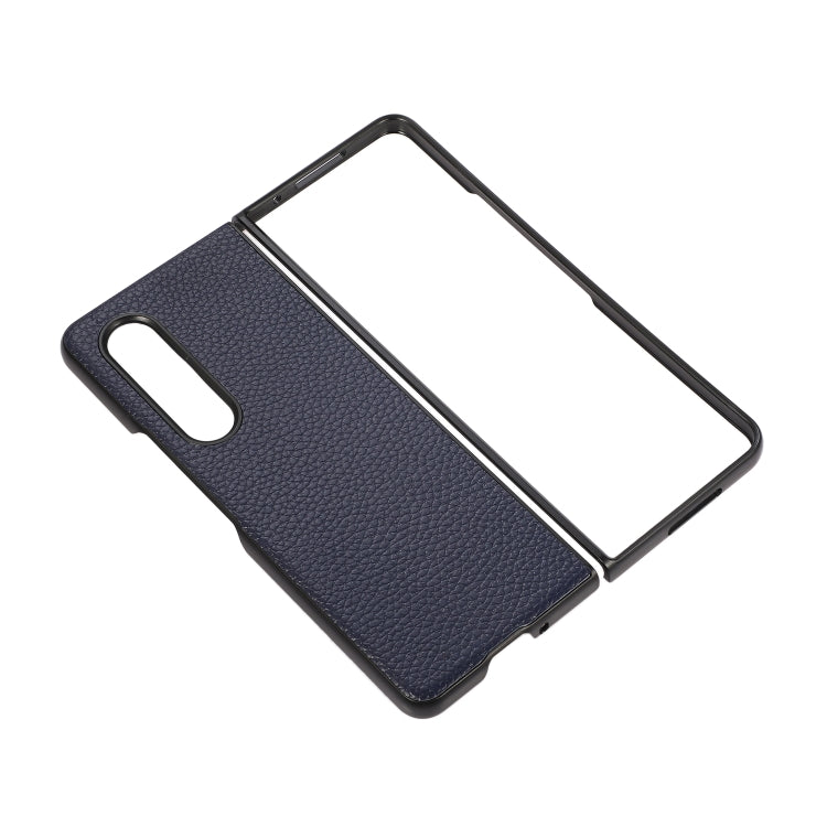 For Samsung Galaxy Z Fold3 5G Litchi Texture Shockproof Protective Leather Case