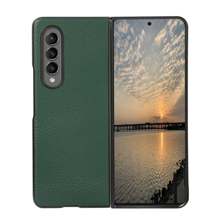 For Samsung Galaxy Z Fold3 5G Litchi Texture Shockproof Protective Leather Case