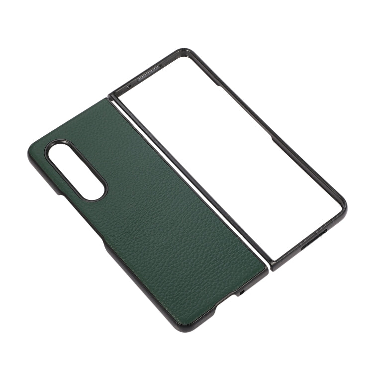For Samsung Galaxy Z Fold3 5G Litchi Texture Shockproof Protective Leather Case