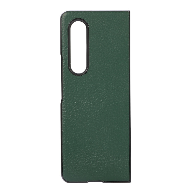 For Samsung Galaxy Z Fold3 5G Litchi Texture Shockproof Protective Leather Case