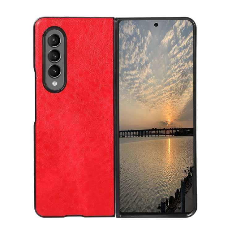 For Samsung Galaxy Z Fold3 5G Crazy Horse Texture Shockproof Protective Leather Case