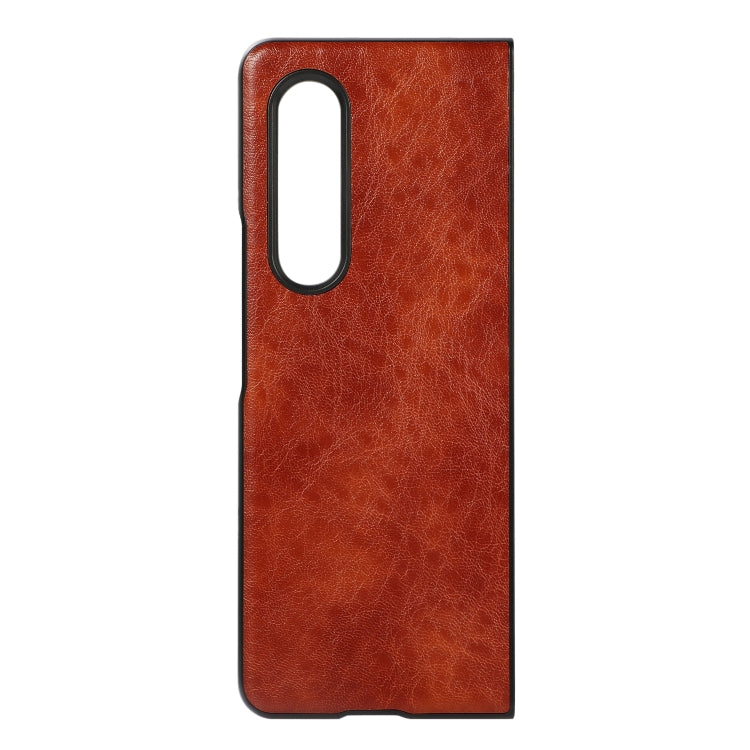 For Samsung Galaxy Z Fold3 5G Crazy Horse Texture Shockproof Protective Leather Case