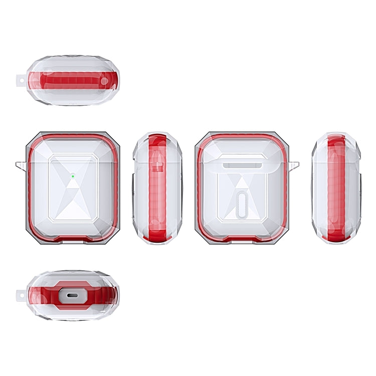 Anti-fall Wireless Contrast Color Earphone TPU Protective Case For AirPods 1/2