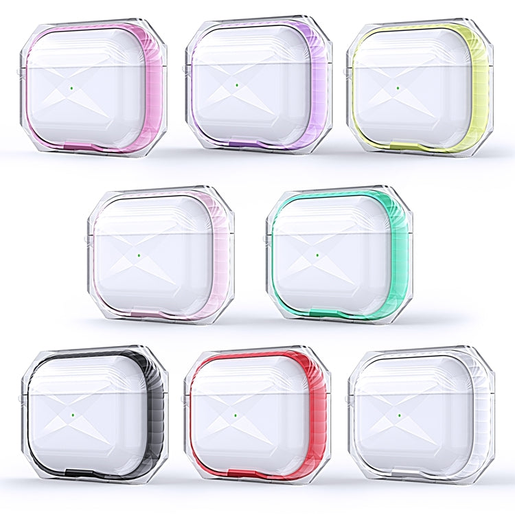 Anti-fall Wireless Contrast Color Earphone TPU Protective Case For AirPods Pro