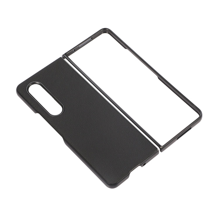 For Samsung Galaxy Z Fold3 5G Genuine Leather Shockproof Protective Leather Case