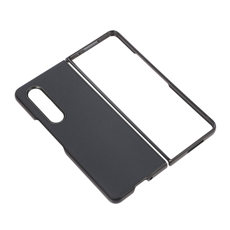 For Samsung Galaxy Z Fold3 5G Genuine Leather Shockproof Protective Leather Case