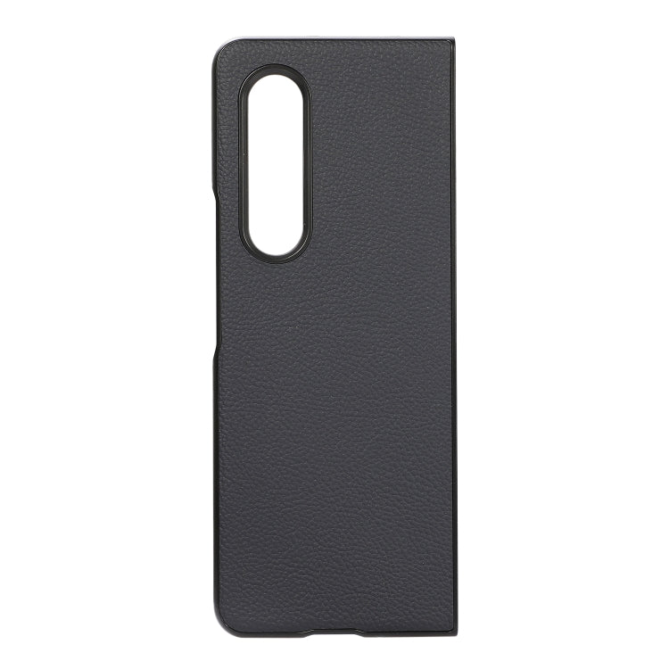 For Samsung Galaxy Z Fold3 5G Genuine Leather Shockproof Protective Leather Case