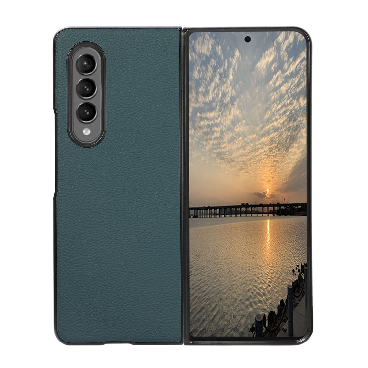 For Samsung Galaxy Z Fold3 5G Genuine Leather Shockproof Protective Leather Case