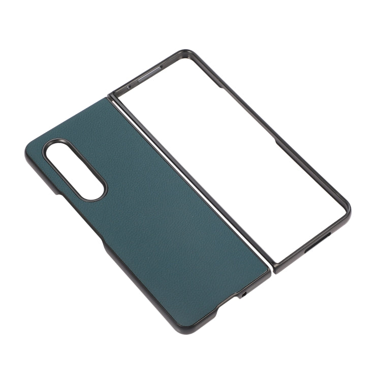 For Samsung Galaxy Z Fold3 5G Genuine Leather Shockproof Protective Leather Case