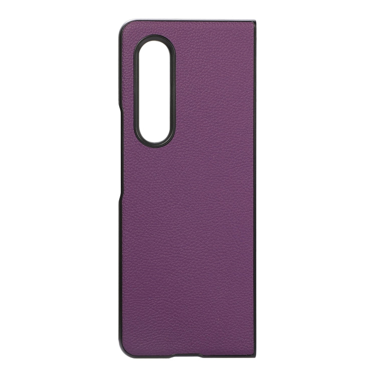 For Samsung Galaxy Z Fold3 5G Genuine Leather Shockproof Protective Leather Case