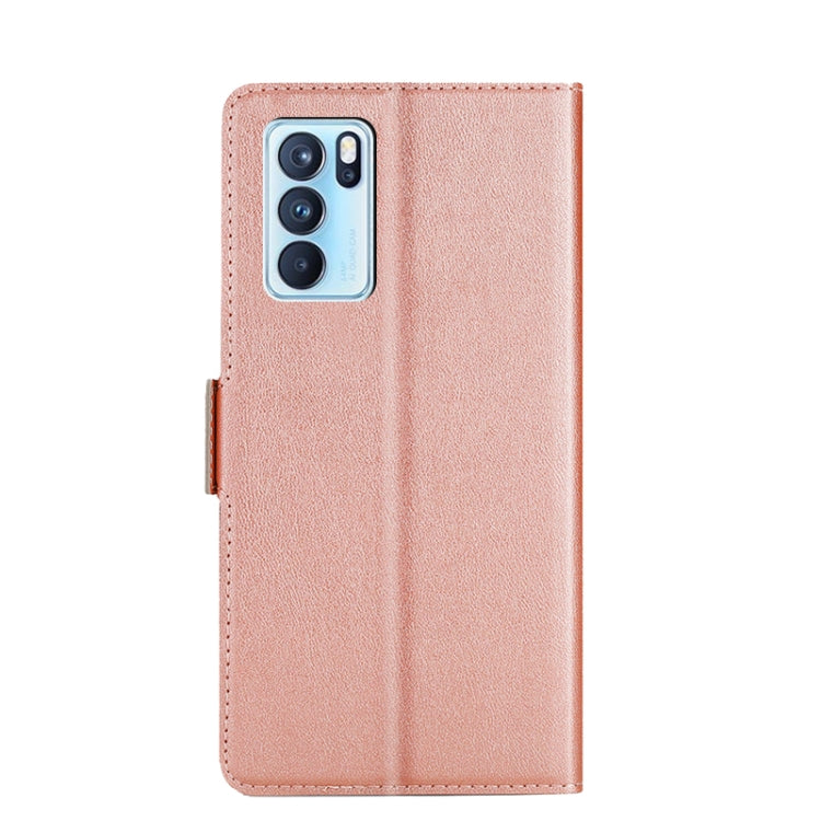For OPPO Reno6 Pro 5G Ultra-thin Voltage Side Buckle PU + TPU Horizontal Flip Leather Case with Holder & Card Slot