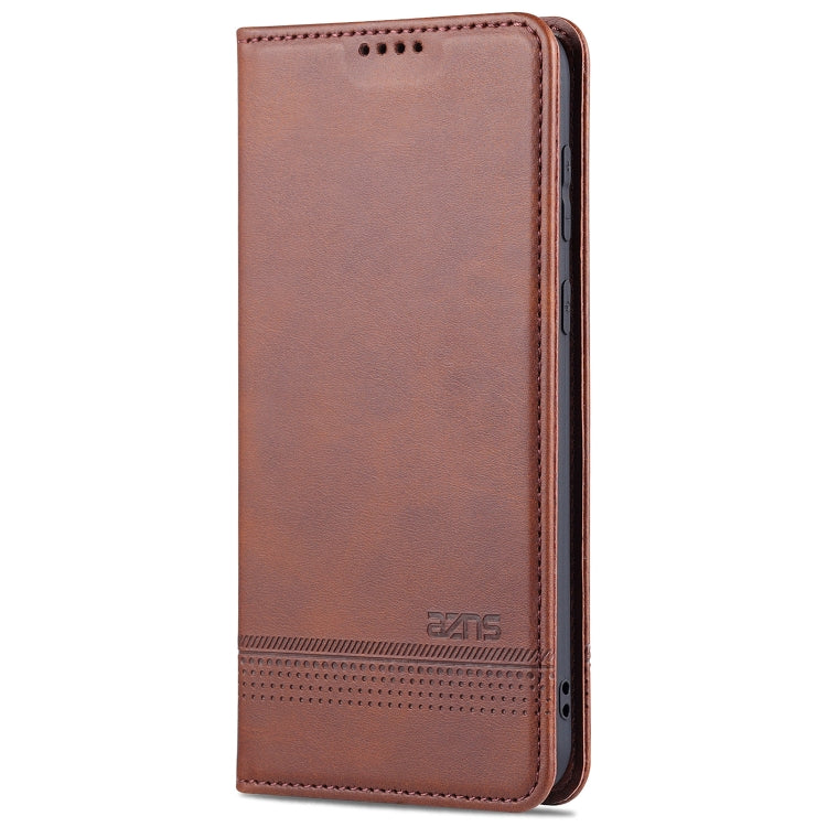 For Huawei P50 AZNS Magnetic Calf Texture Horizontal Flip Leather Case with Card Slots & Holder & Wallet