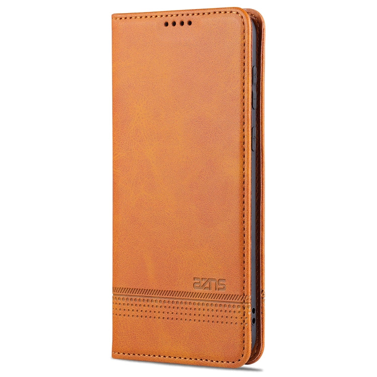For Huawei P50 AZNS Magnetic Calf Texture Horizontal Flip Leather Case with Card Slots & Holder & Wallet