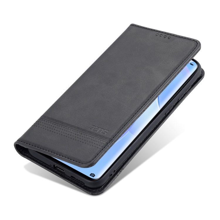 For Huawei P50 AZNS Magnetic Calf Texture Horizontal Flip Leather Case with Card Slots & Holder & Wallet