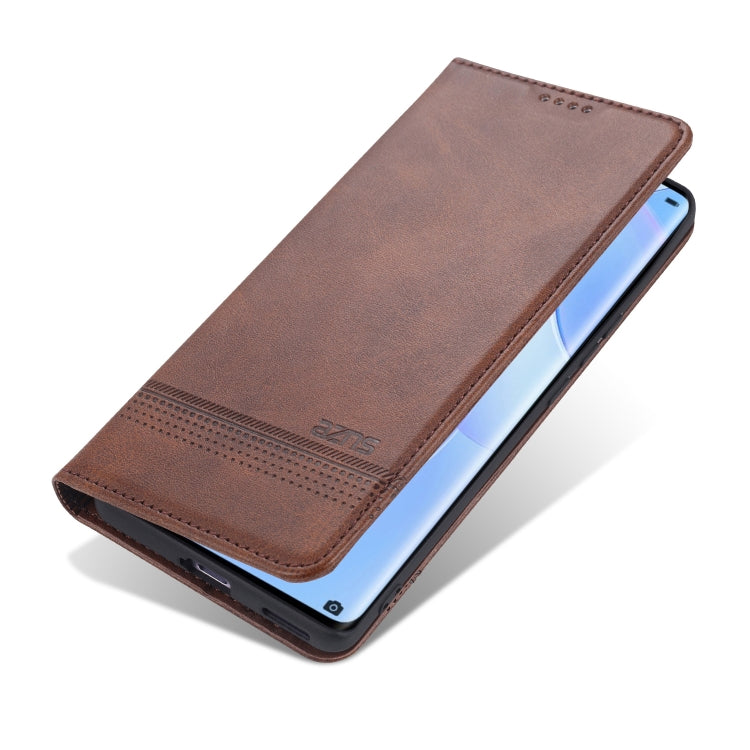 For Honor 50 Pro AZNS Magnetic Calf Texture Horizontal Flip Leather Case with Card Slots & Holder & Wallet