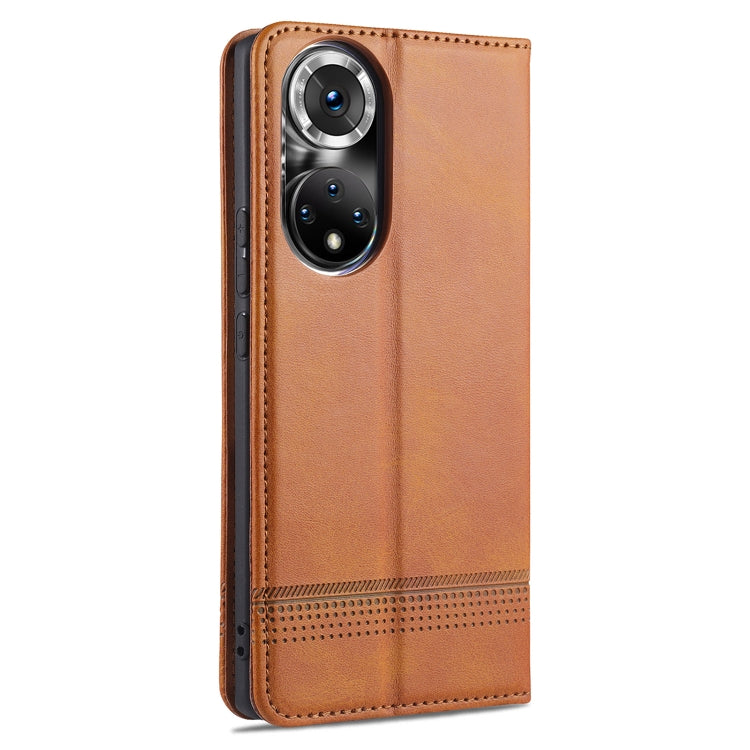 For Honor 50 Pro AZNS Magnetic Calf Texture Horizontal Flip Leather Case with Card Slots & Holder & Wallet