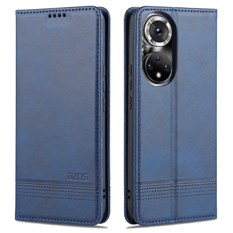 For Honor 50 Pro AZNS Magnetic Calf Texture Horizontal Flip Leather Case with Card Slots & Holder & Wallet