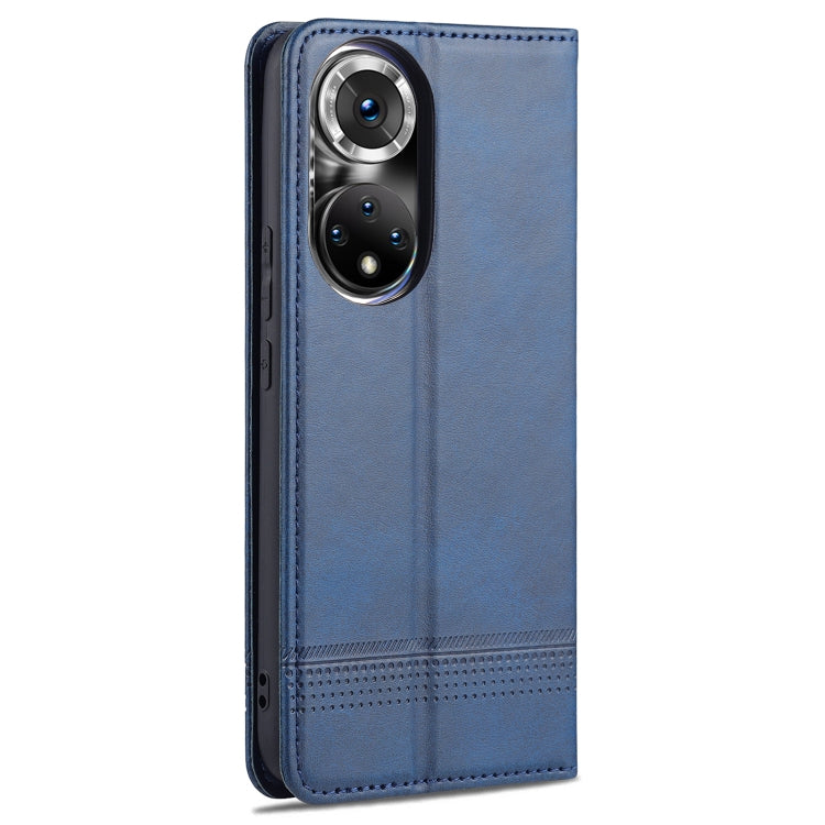 For Honor 50 Pro AZNS Magnetic Calf Texture Horizontal Flip Leather Case with Card Slots & Holder & Wallet