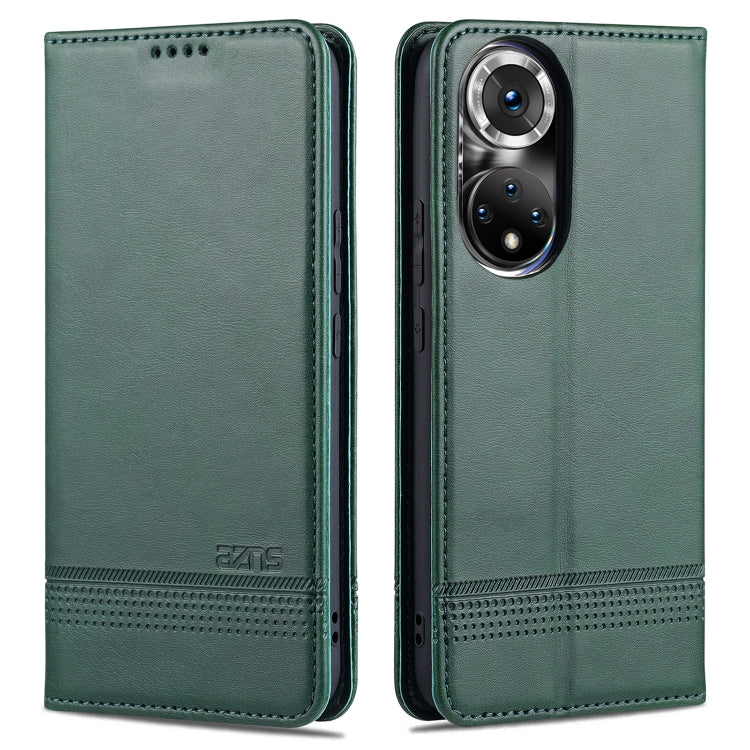 For Honor 50 Pro AZNS Magnetic Calf Texture Horizontal Flip Leather Case with Card Slots & Holder & Wallet