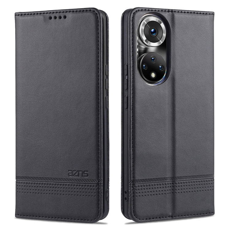 For Honor 50 Pro AZNS Magnetic Calf Texture Horizontal Flip Leather Case with Card Slots & Holder & Wallet
