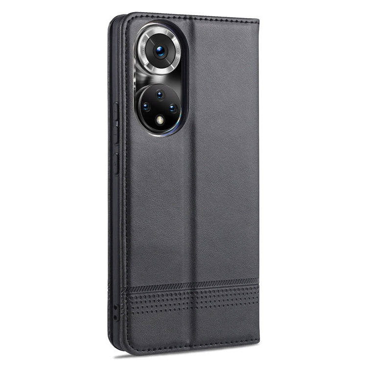 For Honor 50 Pro AZNS Magnetic Calf Texture Horizontal Flip Leather Case with Card Slots & Holder & Wallet