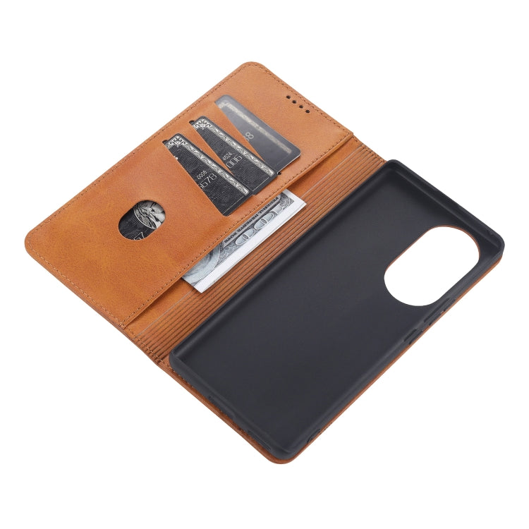 For Honor 50 Pro AZNS Magnetic Calf Texture Horizontal Flip Leather Case with Card Slots & Holder & Wallet