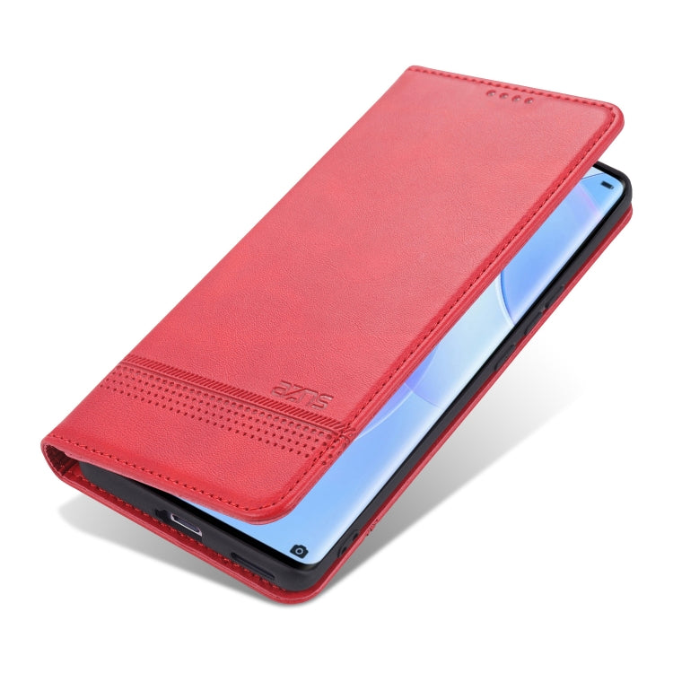 For Honor 50 Pro AZNS Magnetic Calf Texture Horizontal Flip Leather Case with Card Slots & Holder & Wallet