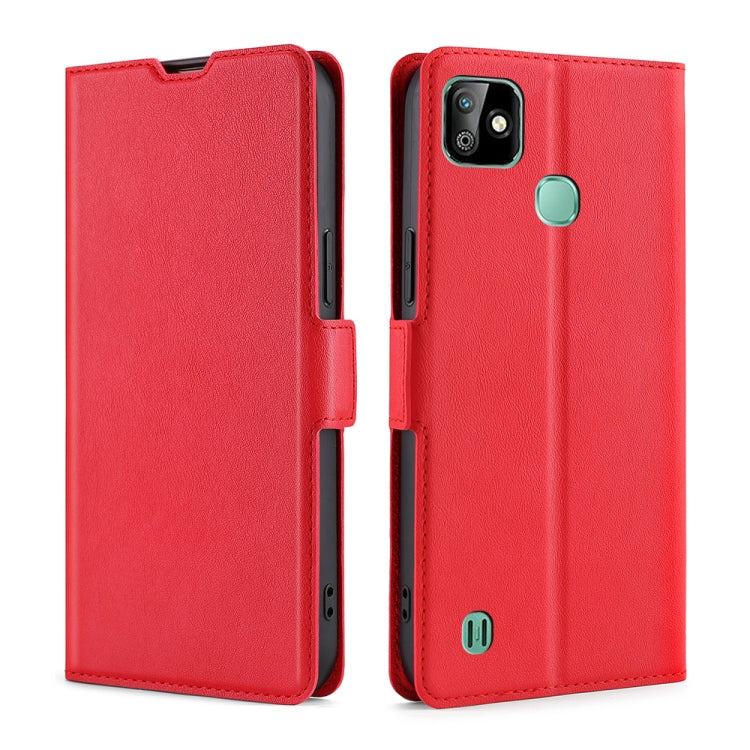 For Infinix Smart HD 2021 X612 Ultra-thin Voltage Side Buckle PU + TPU Horizontal Flip Leather Case with Holder & Card Slot