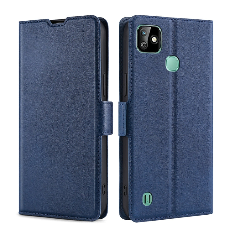 For Infinix Smart HD 2021 X612 Ultra-thin Voltage Side Buckle PU + TPU Horizontal Flip Leather Case with Holder & Card Slot
