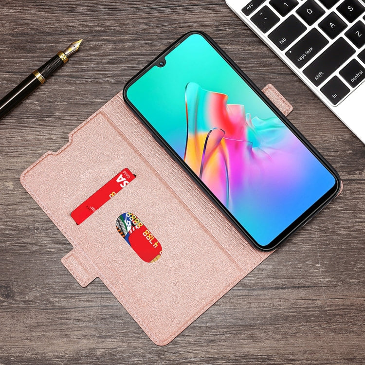 For Infinix Smart HD 2021 X612 Ultra-thin Voltage Side Buckle PU + TPU Horizontal Flip Leather Case with Holder & Card Slot