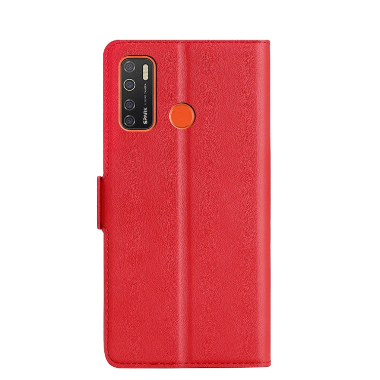 For Infinix Tecno Spark 5 / Spark 5 pro / Camon 15 / Camon 15 Air Ultra-thin Voltage Side Buckle PU + TPU Horizontal Flip Leather Case with Holder & Card Slot