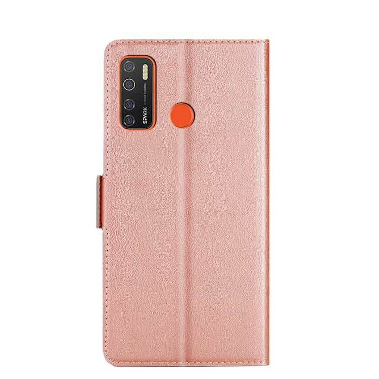 For Infinix Tecno Spark 5 / Spark 5 pro / Camon 15 / Camon 15 Air Ultra-thin Voltage Side Buckle PU + TPU Horizontal Flip Leather Case with Holder & Card Slot