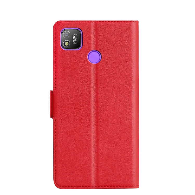 For Infinix Tecno Pop 4 Ultra-thin Voltage Side Buckle PU + TPU Horizontal Flip Leather Case with Holder & Card Slot