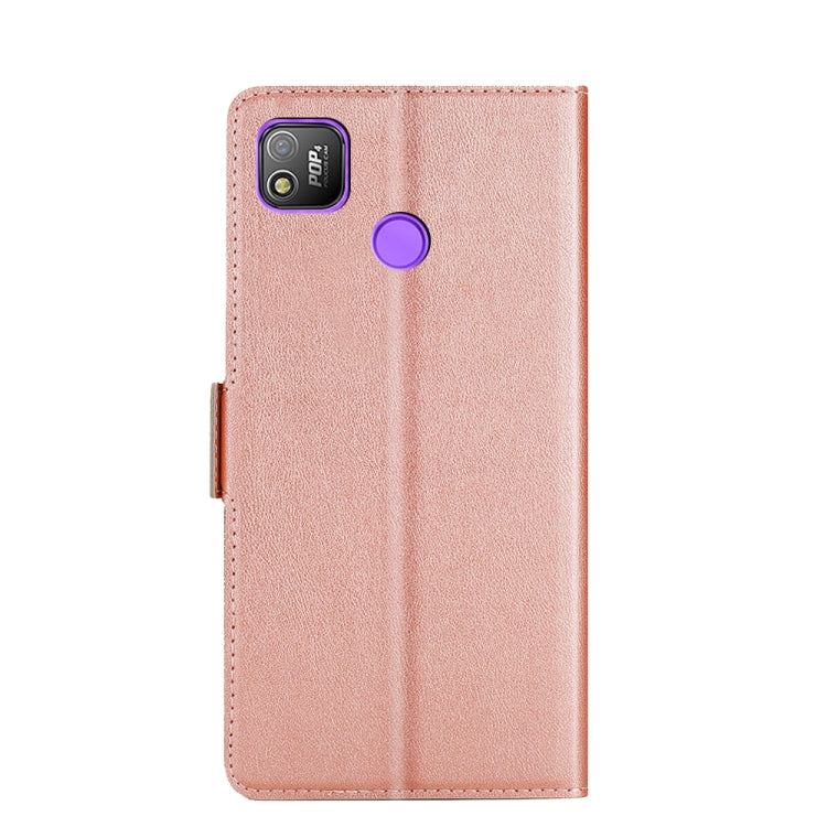 For Infinix Tecno Pop 4 Ultra-thin Voltage Side Buckle PU + TPU Horizontal Flip Leather Case with Holder & Card Slot