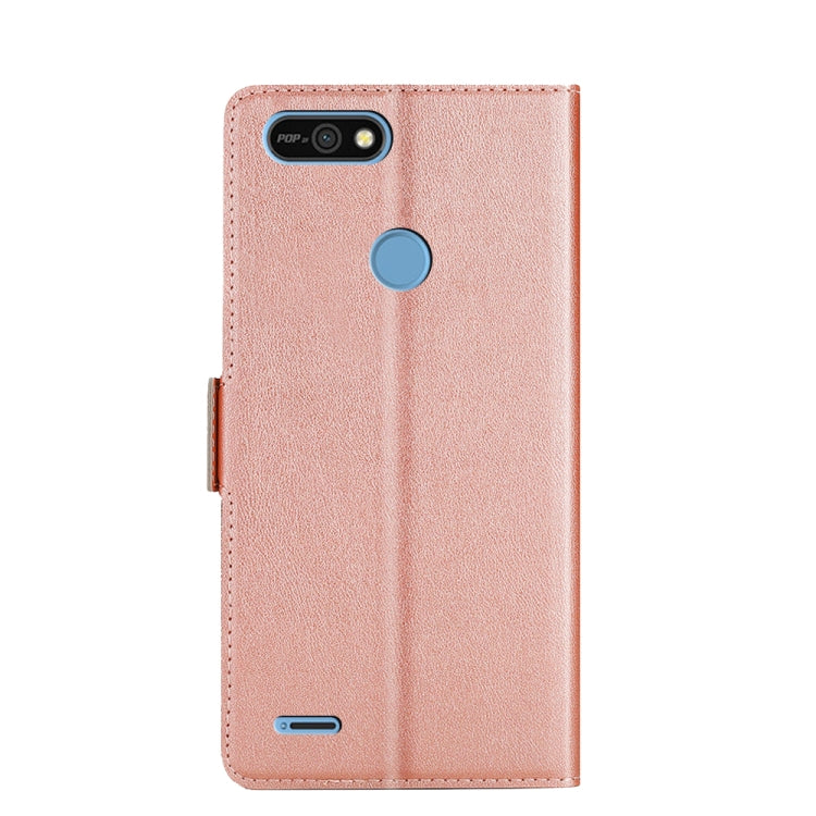 For Infinix Tecno Pop 2 / Pop 2 F / Pop 2 Pro / Pop 2 Power / Itel P13 B1F Ultra-thin Voltage Side Buckle PU + TPU Horizontal Flip Leather Case with Holder & Card Slot