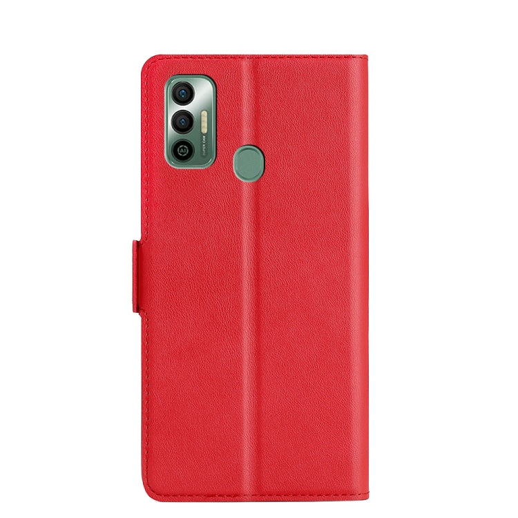 For Infinix Tecno Spark 7 Ultra-thin Voltage Side Buckle PU + TPU Horizontal Flip Leather Case with Holder & Card Slot