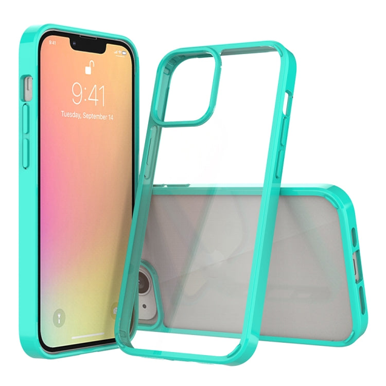 For iPhone 13 Shockproof Scratchproof TPU + Acrylic Protective Case