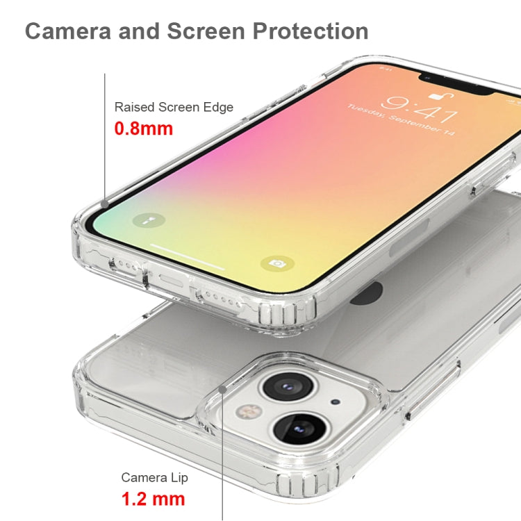For iPhone 13 Shockproof Scratchproof TPU + Acrylic Protective Case