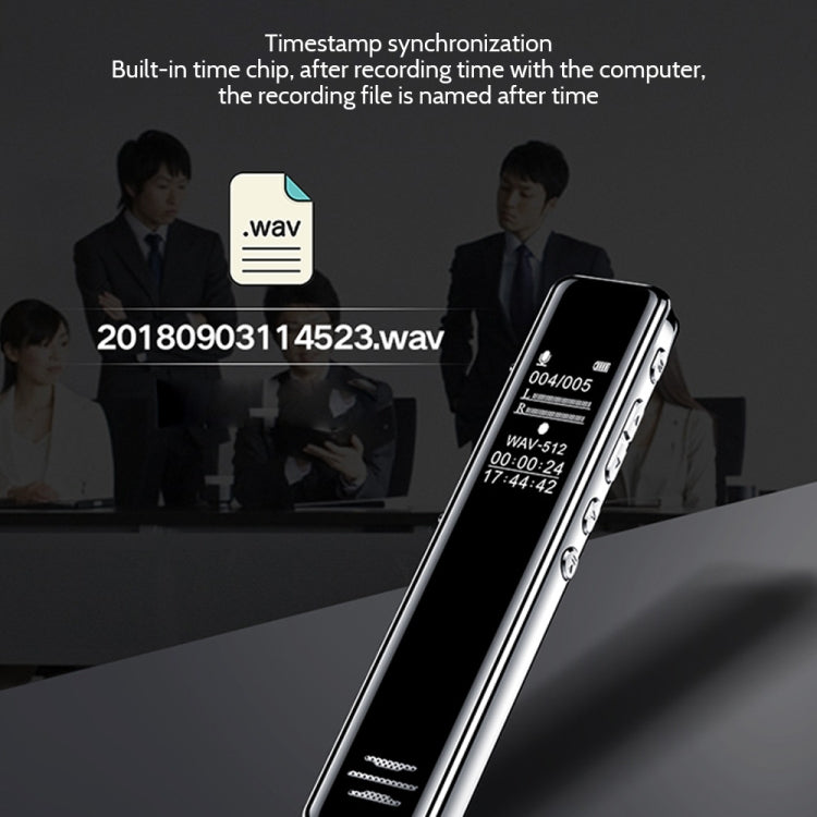Q22 Multifunctional HD Noise Reduction Conference Recording Pen, Capacity:8GB(Black)