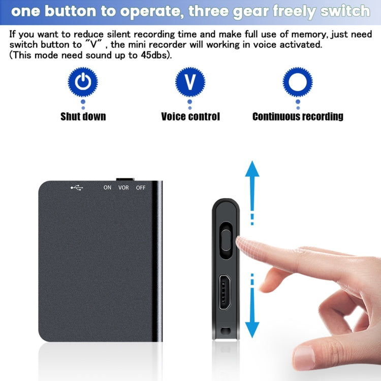 Q61 Ultra-thin HD Noise Reduction Recording Pen Voice Recorder, Capacity:32GB(Black)