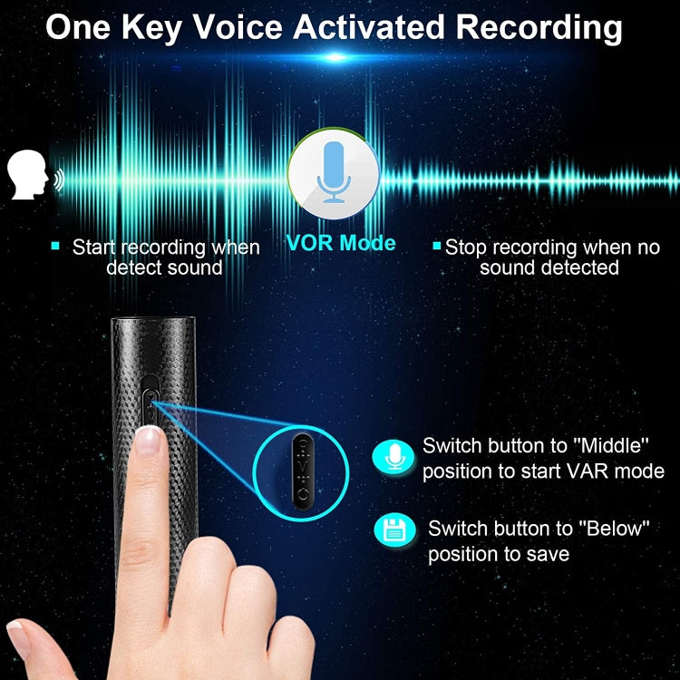 Q71 Portable HD Noise Reduction Recording Pen Voice Recorder, Capacity:4GB(Black)