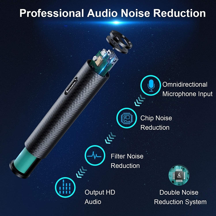 Q71 Portable HD Noise Reduction Recording Pen Voice Recorder, Capacity:8GB(Black)